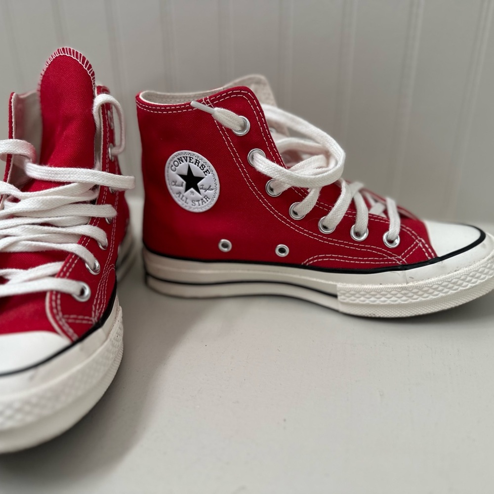 Converse Red Canvas High-Tops